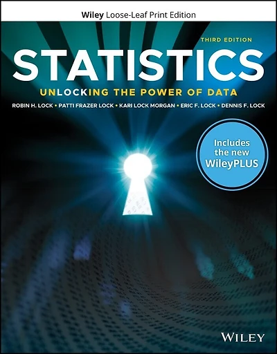 Statistics: Unlocking the Power of Data, 3e WileyPLUS Card with Loose-leaf Set Single Term