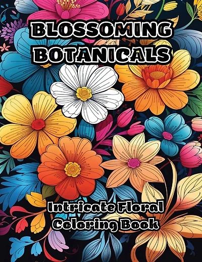 Blossoming Botanicals: Intricate Floral Coloring Book