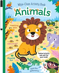 Animals Wipe-Clean Activity Book: Reusable Drawing and Activity Fun