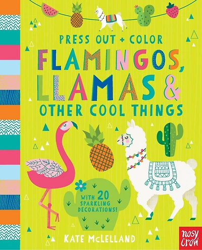 Press Out and Color: Flamingos, Llamas & Other Cool Things