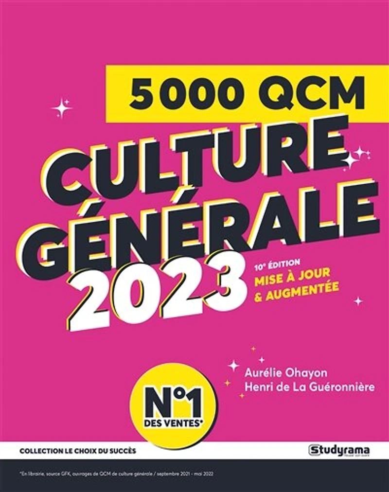 5.000 QCM de culture générale 2023: préparez vos examens et concours, évaluez votre