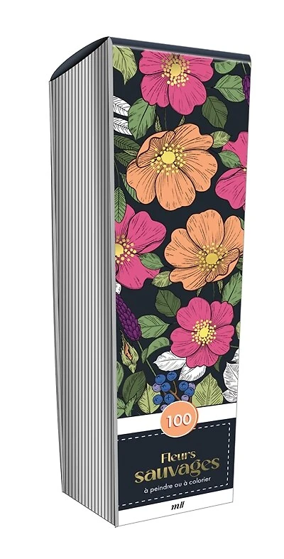 Fleurs sauvages: 100 marque-pages à peindre ou à colorier