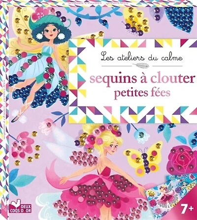 Sequins à clouter fées: boîte avec accessoires