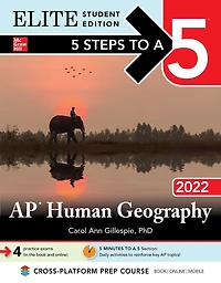 5 Steps To A 5: Ap Human Geography 2022 Elite Student Edition