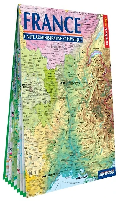 France: carte physique et administrative