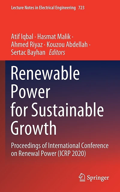 Renewable Power For Sustainable Growth: Proceedings Of International Conference On Renewal (icrp 2020)