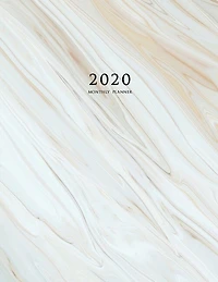 2020 Monthly Planner: Large Monthly Planner With Inspirational Quotes And Marble Cover (volume