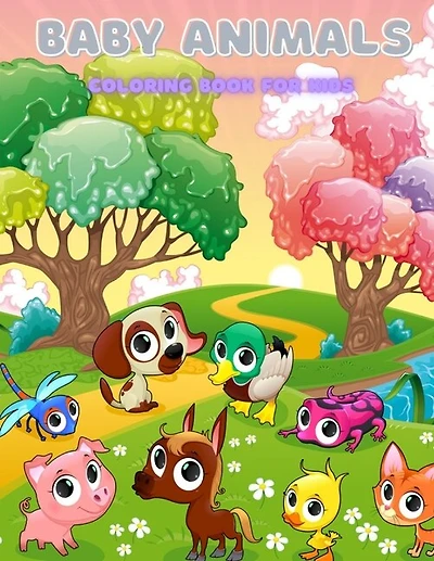 BABY ANIMALS - Coloring Book For Kids