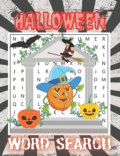 Halloween Word Search: Happy Halloween Activity Book. Word Find Puzzle Books for Adults. Activities and Games for Adults. Easy to Medium Levels.
