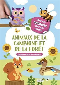 Animaux de la campagne et de la forêt: stickers vinyle repositionnables