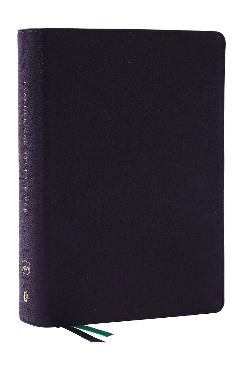 Evangelical Study Bible: Christ-centered. Faith-building. Mission-focused. (NKJV, Brown Leathersoft, Red Letter, Thumb Indexed, Large Comfort Print)
