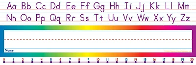 Alphabet-Number Line (Standard) Name Plates