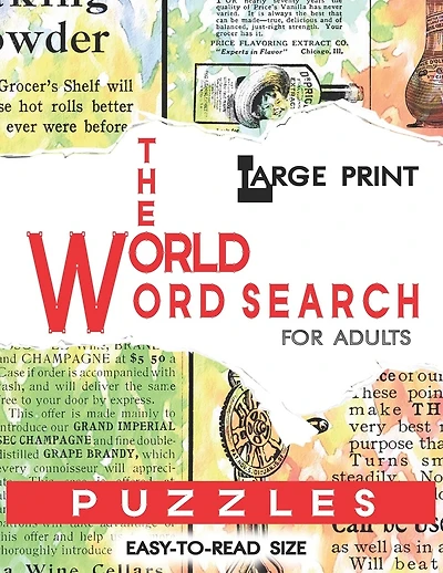 In The World Word Search Puzzles Book: Large Print Word Search Book for Adults