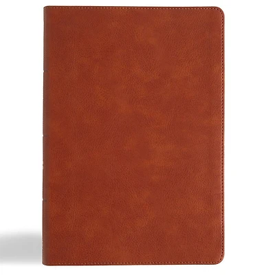 CSB Giant Print Single-Column Bible, Earthen Teal SuedeSoft LeatherTouch