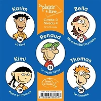 Du plaisir à lire - Série A. Grade 0, niveau 4: livrets 16 à 20 - 57 à 76 mots
