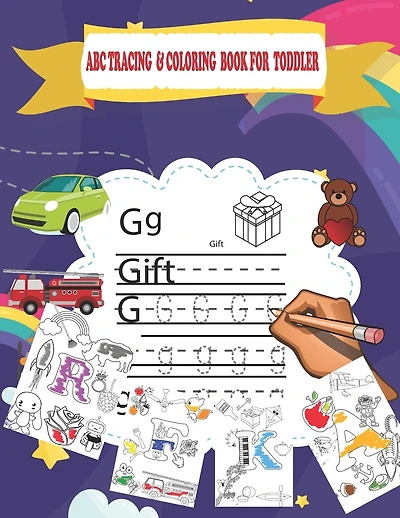 ABC Tracing & Coloring Book For Toddler: Practice Pen Control, Kids learning activity book for alphabet writing - coloring ... included for Kindergarten, Preschooler and Kids Ages 3-5