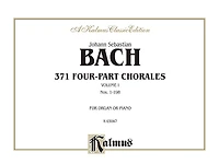 371 Four-part Chorales, Vol 1: Nos. 199-371 (for Organ Or Piano), Comb Bound Book