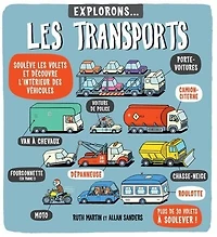 Explorons... les transports: soulève les volets et découvre l'intérieur des véhicules!