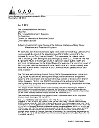Drug control: initial review of the national strategy and drug abuse prevention and treatment programs
