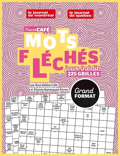 Pause café Mots fléchés Grand format: jeux inédits - 225 grilles
