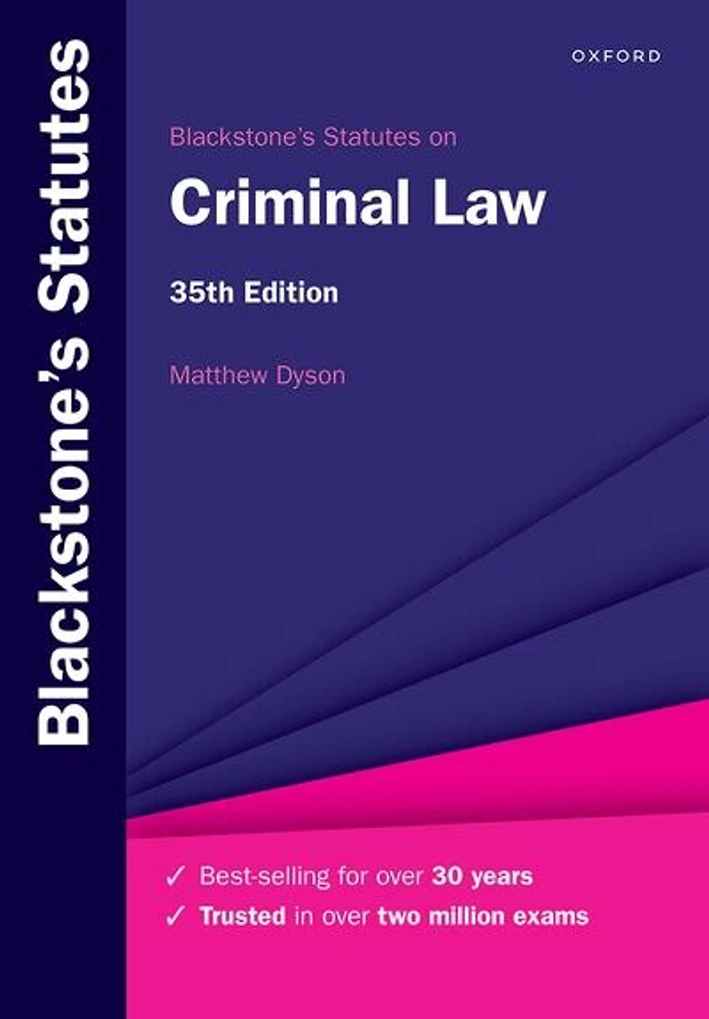 Blackstones Statutes on Criminal Law