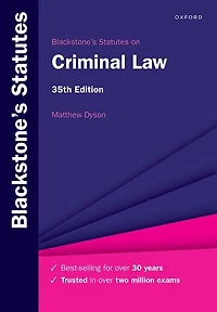 Blackstones Statutes on Criminal Law