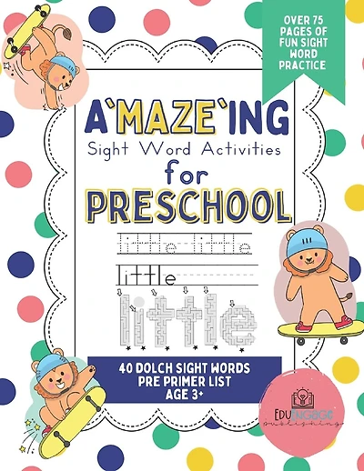 A'MAZE'ING Sight Words: Sight Word Activities for Preschool