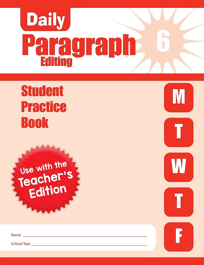 Daily Paragraph Editing, Grade 6 Student Edition Workbook