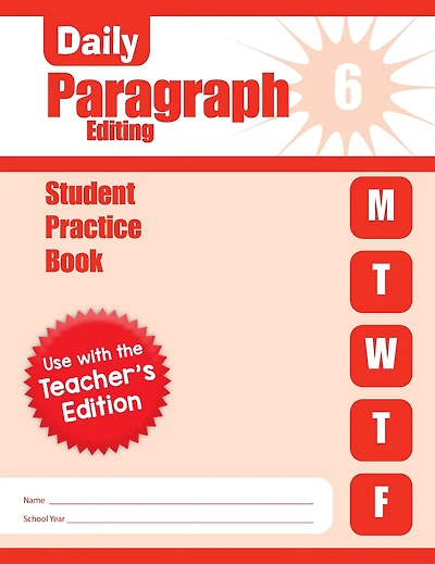 Daily Paragraph Editing, Grade 6 Student Edition Workbook