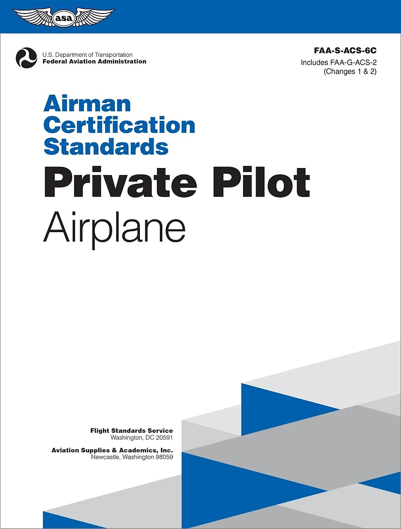 Airman Certification Standards: Private Pilot - Airplane (2026): FAA-S-ACS-6C