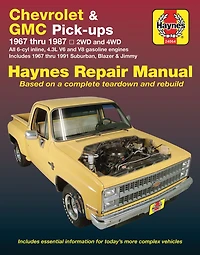 Chevy & Gmc 4 3l & V* Pick-ups (67-87) & Suburban, Blazer & Jimmy (67-91) Haynes Repair Manual