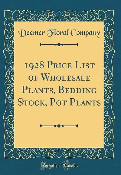 1928 Price List of Wholesale Plants, Bedding Stock, Pot Plants (Classic Reprint)
