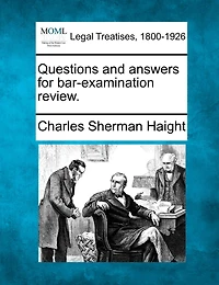 Questions And Answers For Bar-examination Review.