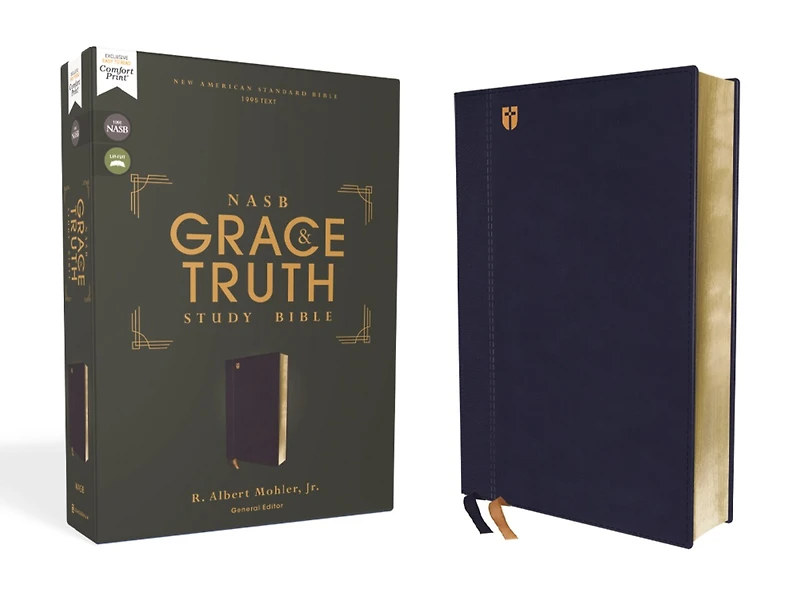 NASB, The Grace and Truth Study Bible (Trustworthy Practical Insights), Hardcover, Green, Red Letter, 1995 Text, Comfort Print