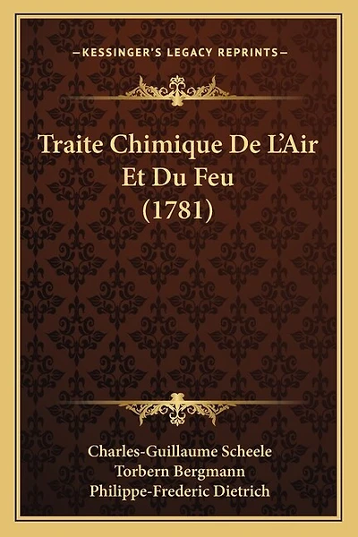 Traite Chimique De L'Air Et Du Feu (1781)