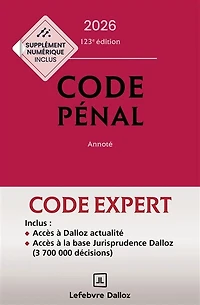 Code pénal annoté, code de procédure pénale annoté, 2026
