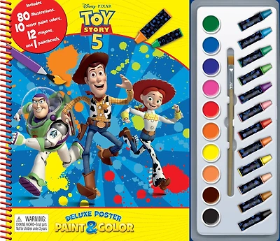 DISNEY TOY STORY (WITH 5) DELUXE POSTER PAINT & COLOR: TOY STORY (WITH 5) DELUXE POSTER PAINT & COLOR