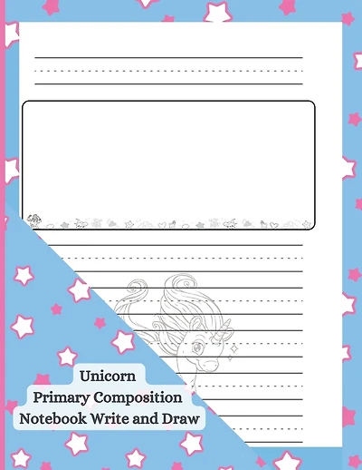 Unicorn Primary Composition Notebook Write and Draw