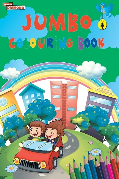Jumbo Colouring Book 4 for 4 to 8 years old Kids Best Gift to Children for Drawing