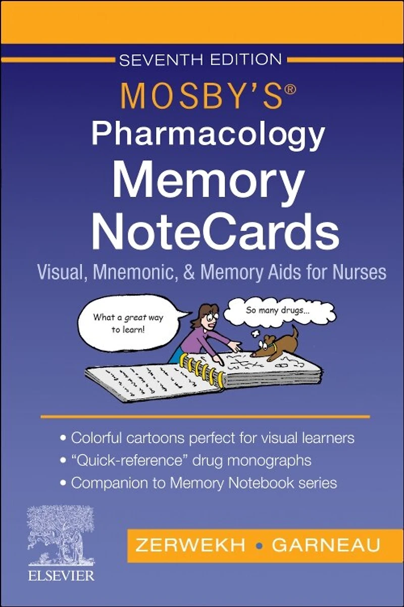 Mosby's Pharmacology Memory Notecards: Visual, Mnemonic, And Aids For Nurses