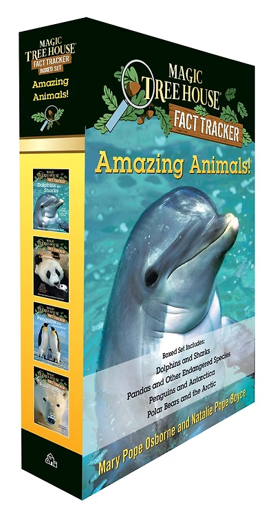 Amazing Animals! Magic Tree House Fact Tracker Boxed Set: Dolphins and Sharks; Polar Bears the Arctic; Penguins Antarctica; Pandas Other Endangered Species