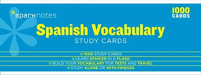 Spanish Vocabulary Sparknotes Study Cards