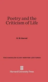 Poetry and the Criticism of Life