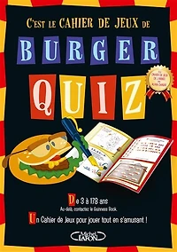 C'est le cahier de jeux de Burger Quiz