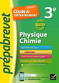 Physique chimie 3e: cours & entraînement