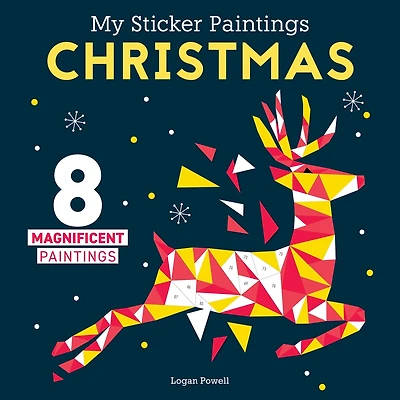 My Sticker Paintings: Christmas: 8 Magnificent Paintings (Happy Fox Books) For Kids 6-10