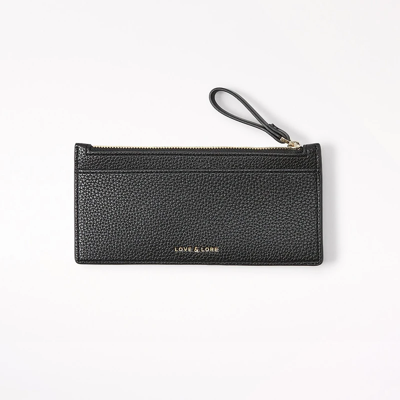 Zipper Cardholder, Black