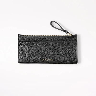Zipper Cardholder, Black