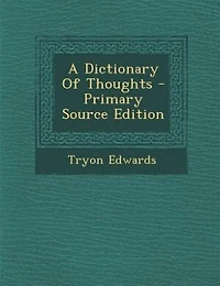 A Dictionary Of Thoughts