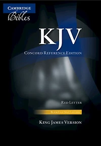Kjv Concord Reference Bible, Black Calf Split Leather, Kj564:xr
